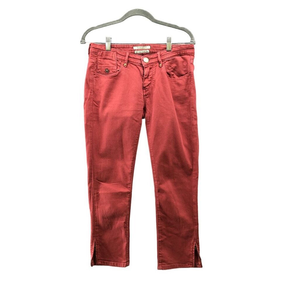Maison Scotch La Parisienne Skinny Jeans Womens Sz 27 Zip Ankle Cropped Low Rise